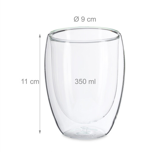 Latte Macchiato Double Wall Glasses, 350 ml 2