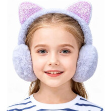 Winter Earmuffs for Kids Girl Warm Ear Muffs Baby Boy Plush Padded Ear Warmer(Unfoldable Style)