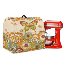 Housse imperméable pour robot pâtissier avec cordon de serrage pour robots de 6 à 8 litres – Motif papillon bohème mandala