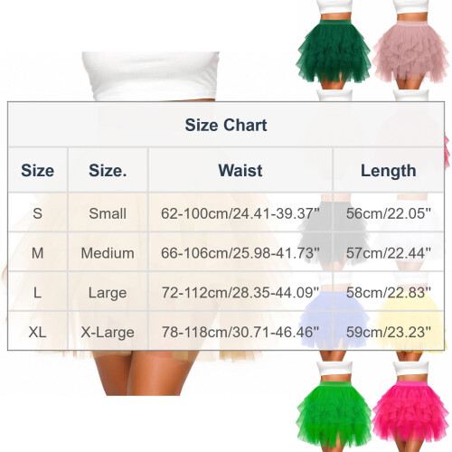 Women's Tulle Mini Tutu Skirt Irregular Layered 1