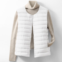 Women's Lightweight Warm Puffer Vest Short Quilted Design Polyester Fill 220g Casual Winter Outerwear