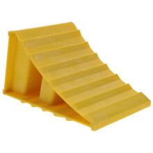 Wheel Stop Chock Heavy Duty Yellow Plastic 1 Piece