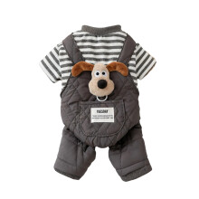 Dog Onesie Costume Denim Overalls for Small Dogs