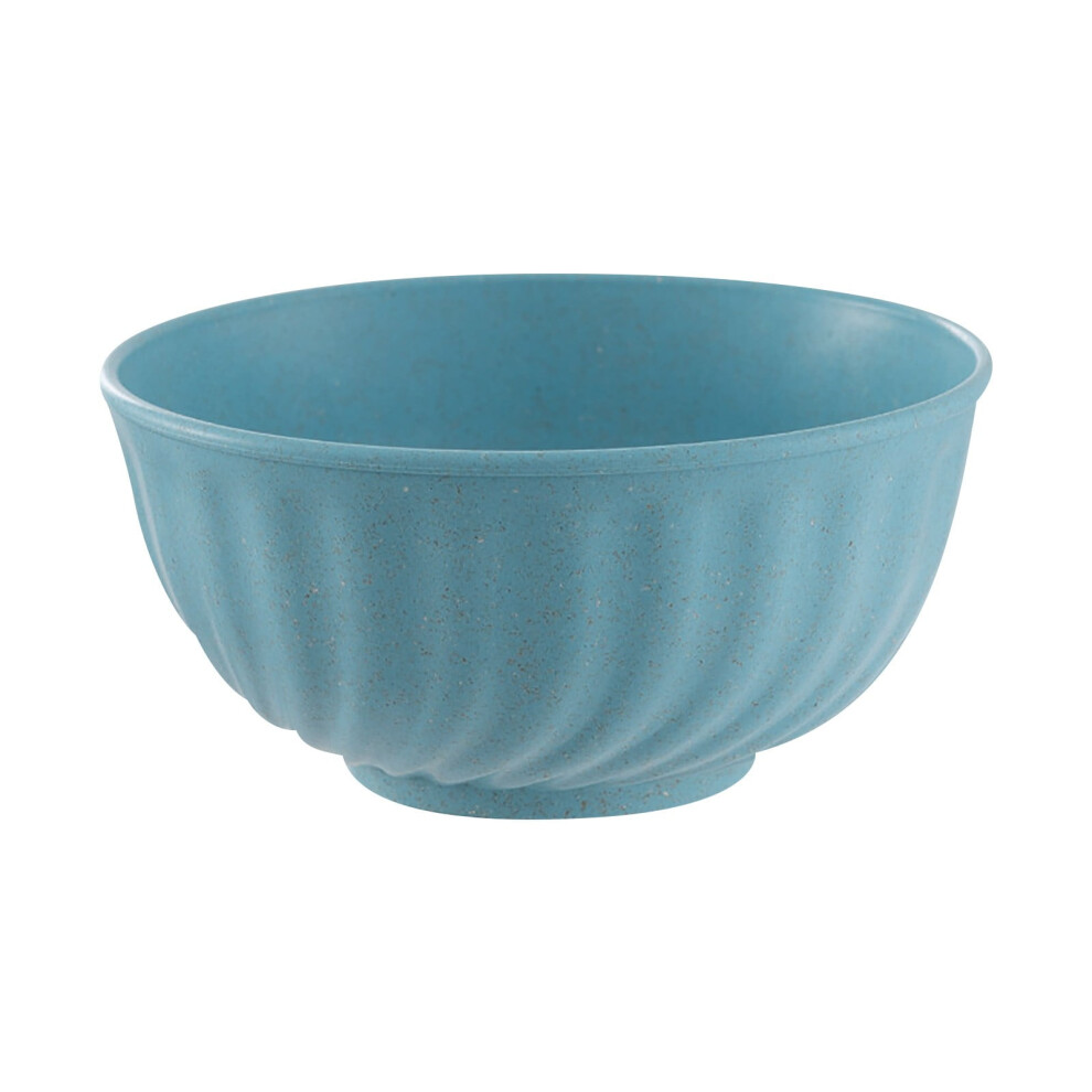 Ceramic Cereal Bowl, Soup & Dessert Bowl – Unbreakable Wheat Straw Rice Noodle Container (Blue), Compatible With Dishwasher Blue