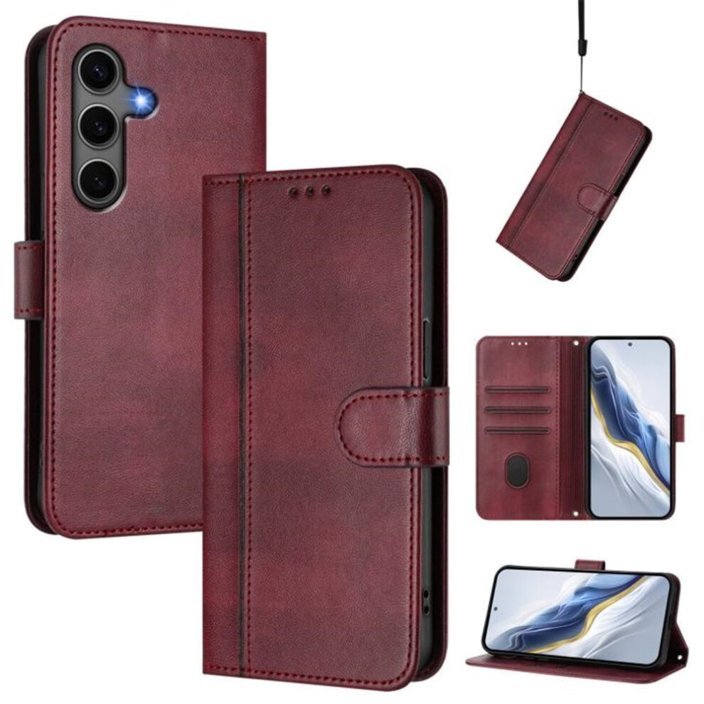 Samsung Galaxy S24/S25 5G 6.2 Inch Wallet Case Red 937196931910