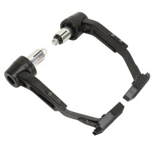 Universelles CNC-Aluminium-Motorrad-Handschutz Set Schwarz Paar