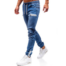 Men's Sports Fashion Casual Jeans Dark Blue L
