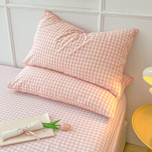 Lot de 2 taies d'oreiller décoratives en coton lavé (rose), 74 x 48 cm