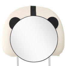 Baby Car Seat Mirror with Bear Ears, Adjustable & Wide-View, Easy Install, Compatible with Rear-Facing Seats