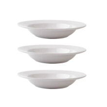 Bol à soupe en céramique à large bord de 22 cm (8,7 po) – Sans plomb, compatible micro-ondes et lave-vaisselle, résistant aux rayures et à la