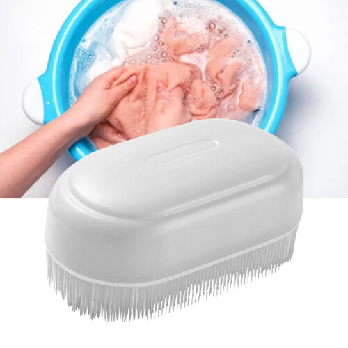 Shoe Brush White, 10x5.5x4.5 cm, PP/TPR, Durable