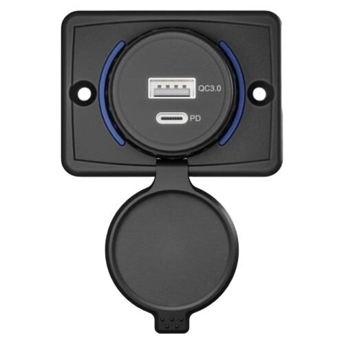 Πρίζα USB για τροχόσπιτο, πρίζα USB 3 1A για τοποθέτηση σε τοίχο, υποδοχή USB