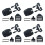 Spa Cover Latch Replacement Kit Black Plastic 4 Set 1