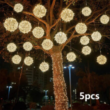Cordão de luzes solares, 10 metros, globos de LED branco quente, decoração natalina externa à prova d'água para árvore, quintal, pátio e