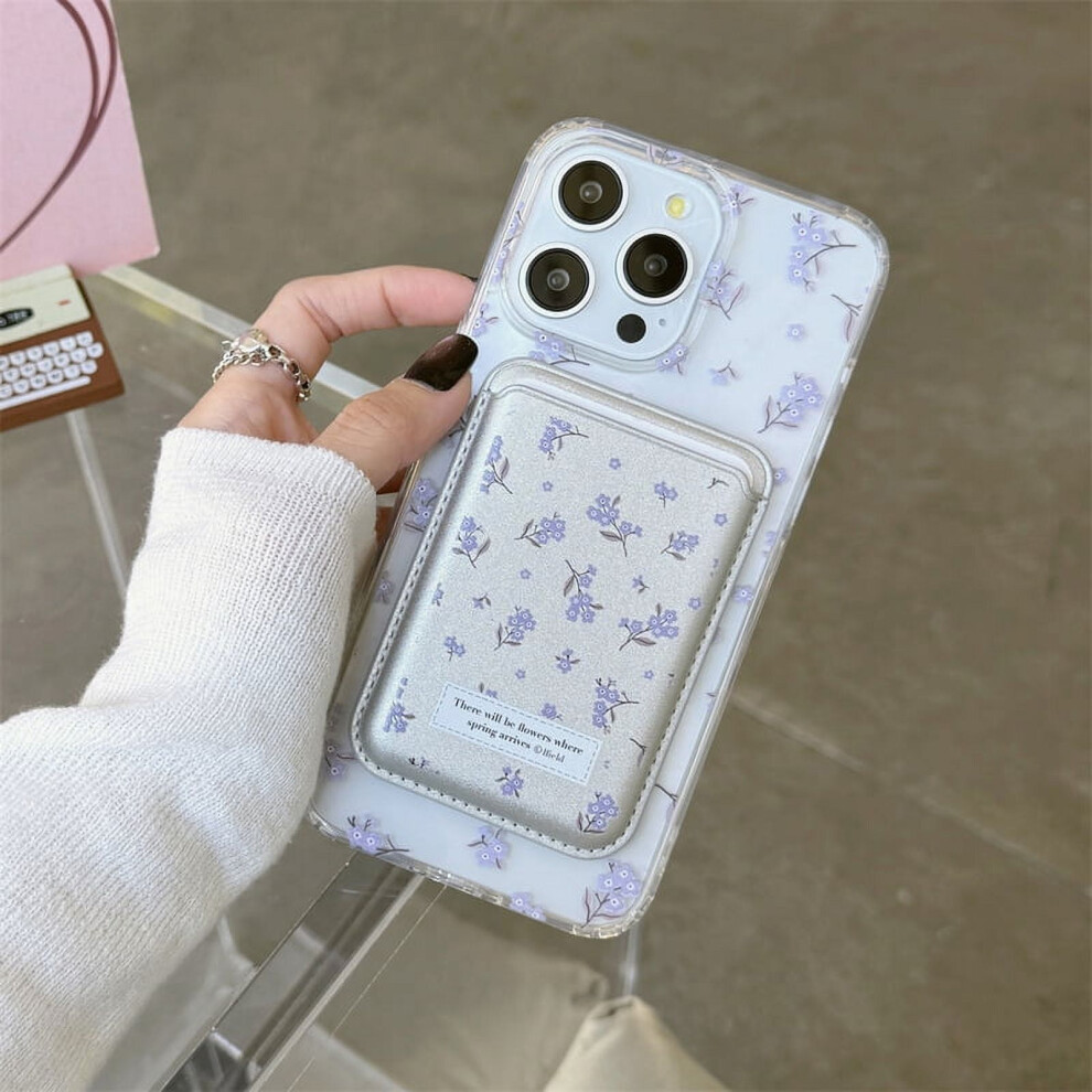 Floral Clear Phone Case For Iphone 15/14/13/12/11 Pro Max 919886058183