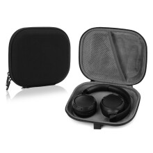 Custodia rigida da viaggio compatibile con cuffie JBL Tune670NC/660/600BT/570BT e Live460NC/400BT con scomparto per cavo/caricabatterie (nera)