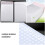 50pcs White Bubble Mailers 20x15cm Shockproof Padded Envelopes for Packaging 10