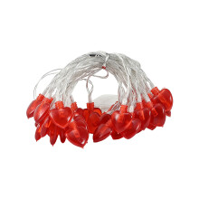 Heart-Shaped LED String Lights Battery Operated 4.9FT Red
