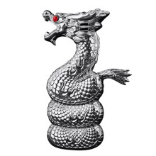Jinlong Metal Butane Torch Lighter Golden Dragon Design