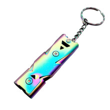 150 dB Outdoor Metal Safety Whistle, Dual-Tube Survival Whistle for Hiking, Camping, Hunting – Compatible with All Gear