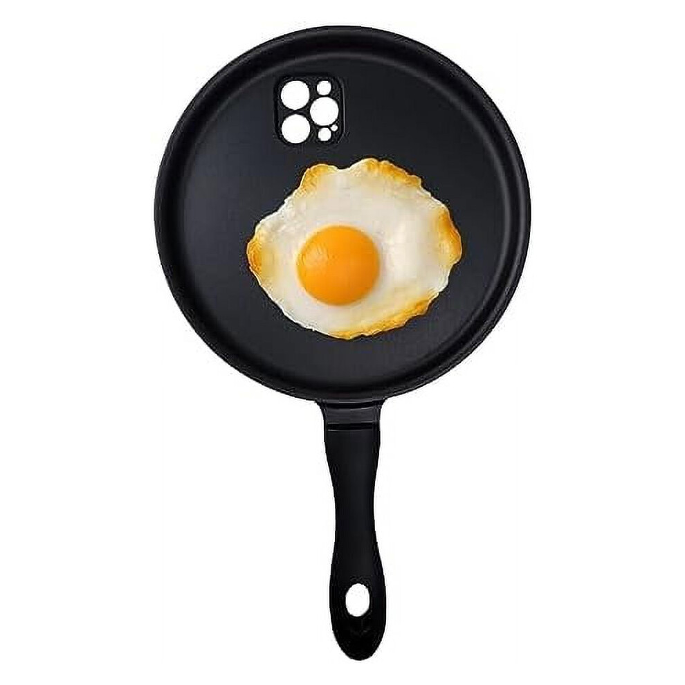 Funny Fried Egg Phone Case For Iphone 15/14/13/12/11 Pro Max, X/Xs/Xr Â Silicone Frying Pan Design (Compatible With Iphone 14) 9165521624263