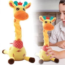 Babyspielzeug für Babys von 6-12 Monaten, sprechende Plüschtiere mit Gesang, Tanzfunktion und Aufnahmefunktion, Spielzeug für Kleinkinder