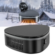 Calefactor de coche 2 en 1, 12 V, 120 W, portátil, potente, con rotación de 360 grados y función de desempañado. Accesorios para coche.