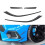 Car Front Bumper Wind Spoiler Bumper Protector Fixed Wind Wing Trim for  Focus  MK3 2012-2018 2