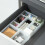 4 Section Drawer Organizer Tray with Removable Dividers, Stackable Plastic Bin 6