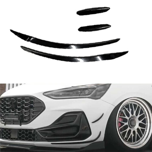 Car Front Bumper Wind Spoiler Bumper Protector Fixed Wind Wing Trim for  Focus MK4.5 ST- 2023-2026 2