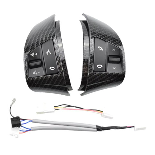 Multifunction Steering Wheel Button  Cruise Volume Control  for   HD 2008-2011 Carbon Fiber 1