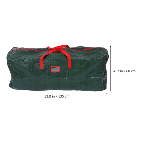 Green Waterproof Christmas Tree Pouch Zippered Storage Bag 1