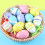 Pekkaxy DIY Easter Decorative Plastic Eggs Set, Paintable Simulated Eggs for Craft Party Home Decoration 7