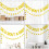 Gyldne glimmer babyshower banner sæt med 2 3
