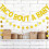Gyldne glimmer babyshower banner sæt med 2 4