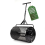 24" Steel Compost Spreader Roller Overseeding Peat Grass Seed Manure Topsoil 70L 1