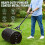 24" Steel Compost Spreader Roller Overseeding Peat Grass Seed Manure Topsoil 70L 6