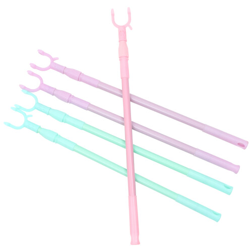 10Pcs Retractable Clothes Rods for Wardrobe Balcony Assorted Colors 1