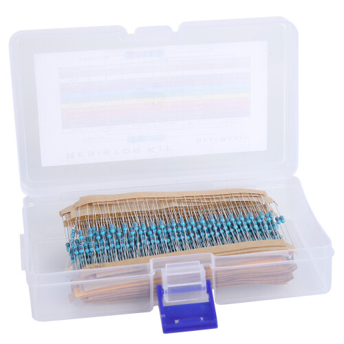 High Stability Metal Film Resistor Pack for Electronics Enthusiasts Featuring Low Noise Performance and Precision Engineering