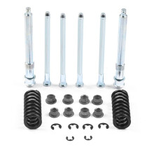 Kit de reparación de pasadores y bujes de bisagra de puerta con juego de resortes, compatible con camionetas GMC. Aluminio de alta resistencia,
