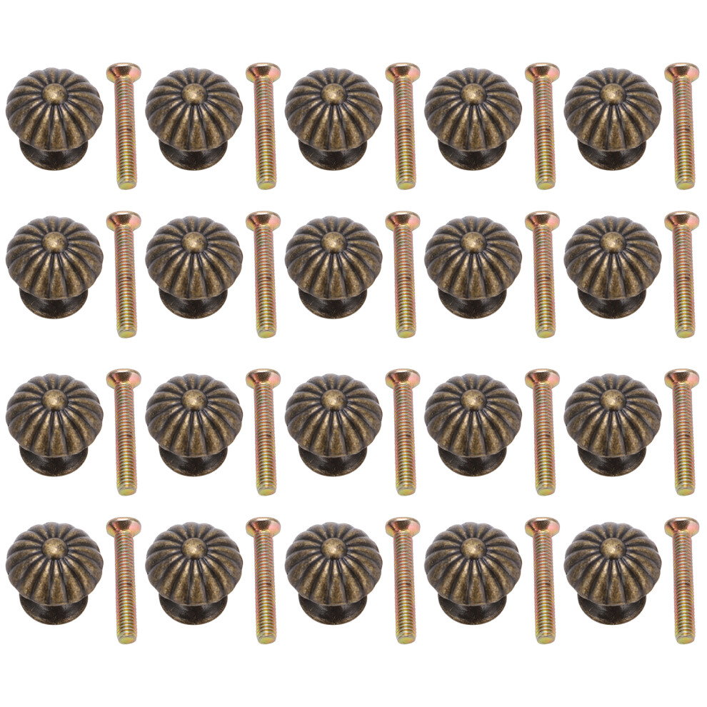 Corrosion Resistant Vintage Drawer Knobs Zinc Alloy Mushroom Shape Antique Brass Decorative Hardware Farmhouse Style Single Hole Installation Deep 9180479400172