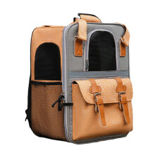 Breathable Pet Backpack Carrier - Soft-Sided Lightweight Travel Bag for Small Dogs Cats with Reinforced Base Adjustable Straps Easy to Clean Airline