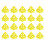Paint Pouring Elevation Tool Mini Cone Paint Stands Solvent Resistant Lock and Tab System Stackable and Reusable Multi Scenario Use Yellow 1