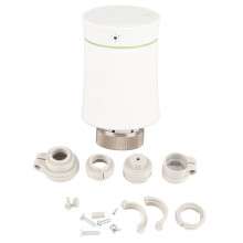Programmable Schedule Thermostatic Radiator Valve, Smart Controller with Voice Control APP Remote Access Multiple Modes and Digital Display for