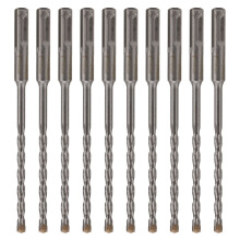 Carbide Tipped Drill Bits For Concrete Spiral Double Flute Structure Fast Hole Drilling Extended Bit Lifespan Universal Compatibility With SDS Plus