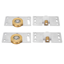 Sliding Barn Door Guide Hardware Set Smooth Movement Metal Structure Versatile Application Strong Bearing Capacity Universal Compatibility For