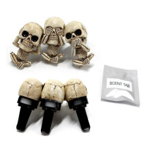 Horror Skeleton Decor Car Air Fresheners Vent Clips Funny Car Accessories Gothic Interior Aesthetic Aromatherapy Diffuser for Men Women Kids