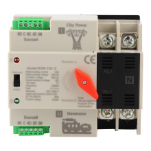 Industrial Grade Silver Contacts Automatic Transfer Switch Dual Power Changeover Seamless Power Transition Flame Retardant High Temperature Resistant