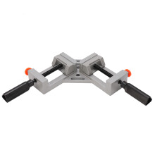 Welding Gusset Corner Clamp Tool, Right Angle Aluminum Alloy Quick Release Swing Jaw Woodworking Vice With Double Handle For Framing Drilling