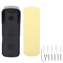 High Definition Doorbell Camera With166Wide Angle Lens Two Way Communication IR Night Vision Human Detection APP Notifications Works With Tuya